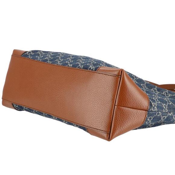 GUCCI Ophidia GG Denim Tote Bag - Picture 3 of 5